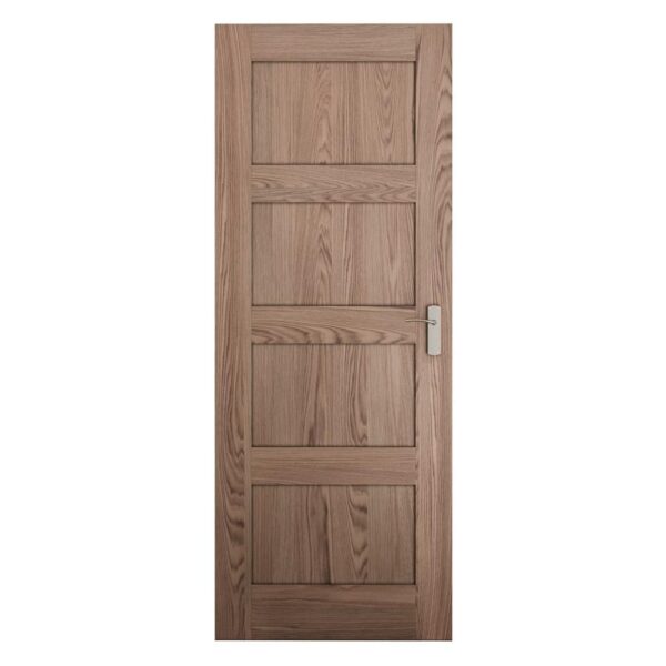 Howdens Shaker Oak 4 Panel Pre-Finished FD30 Fire Door - Image 2