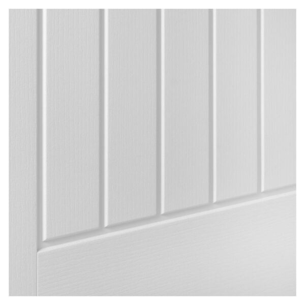 Howdens Dordogne White Grained Moulded FD30 Fire Door - Image 5