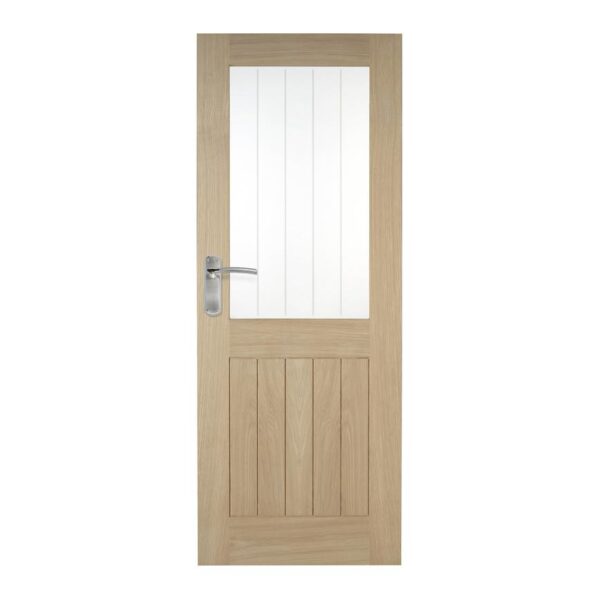 Howdens Holdenby Oak Clear Glazed Door - Image 2