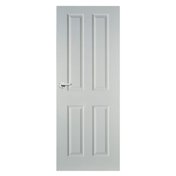 Howdens Donnington White Smooth 4 Panel Moulded FD30 Fire Door - Image 2