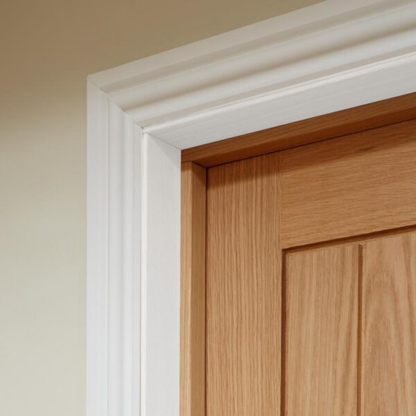 Howdens 4.2m x 70mm Ogee White Primed MDF Architrave - Image 2